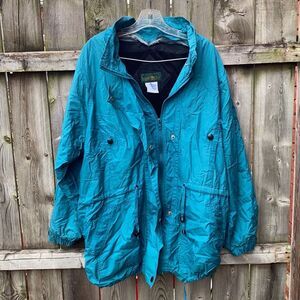 Hunters Run teal coat sz. L